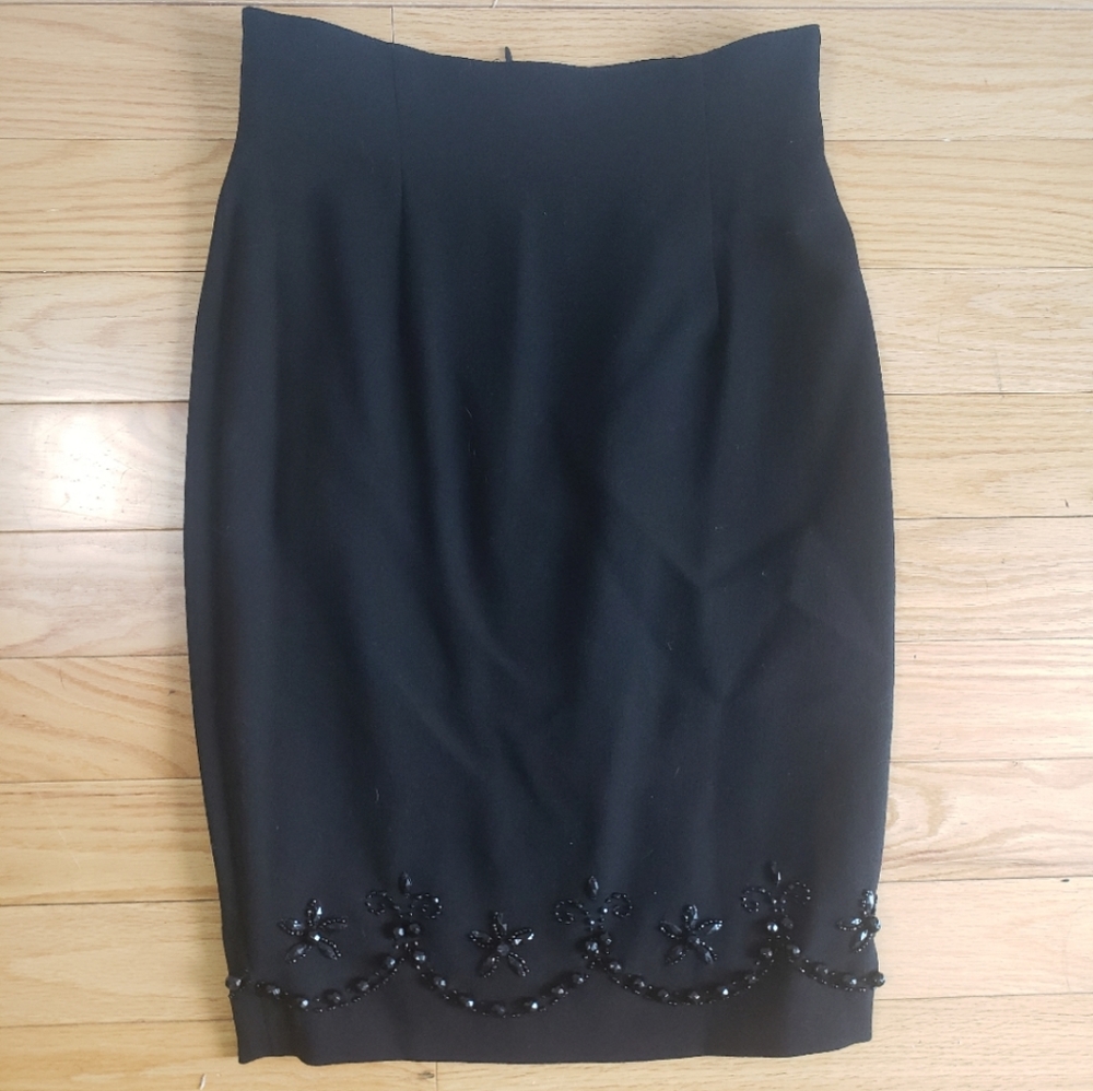 Beaded pencil skirt